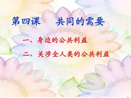 第二单元:身边的公共利益课件 教科版