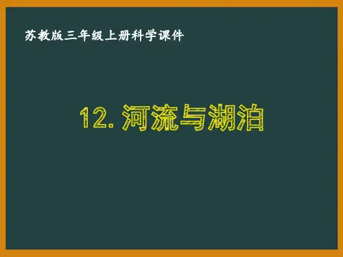 新苏教版三年级科学上册第四单元《12.河流与湖泊》授课PPT课件