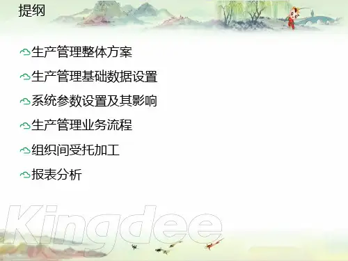 K3+Cloud+V6.1产品培训_制造_生产管理