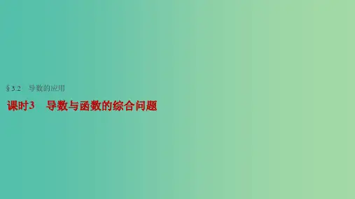 高考数学一轮复习 第三章 导数及其应用 3.2 导数的应用 课时3 导数与函数的综合问题 文 (2)