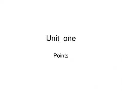Unit one 知识点总结