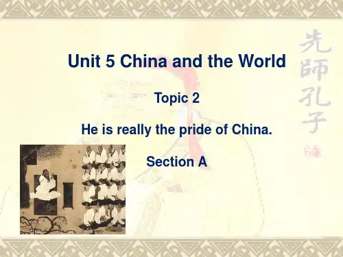 最新仁爱版英语九年级下册Unit5 Topic2 SectionA精品课件
