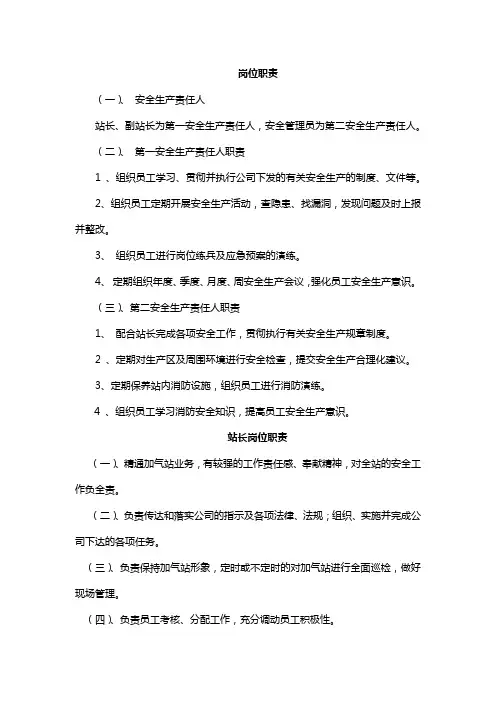 岗位职责(2)