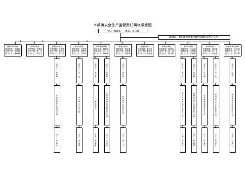 木瓜镇安全生产监管责任网格示意图(1)