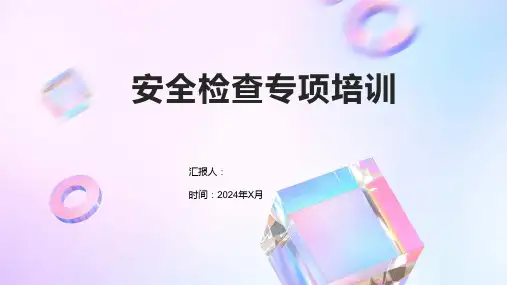 安全检查专项培训
