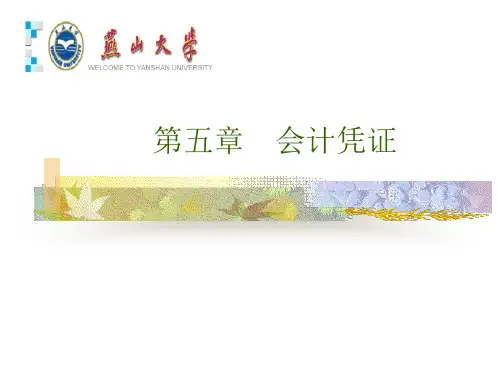 第五章 会计凭证(1)