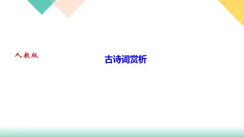 期末专题复习古诗词赏析PPT—九年级语文(下册)部编版