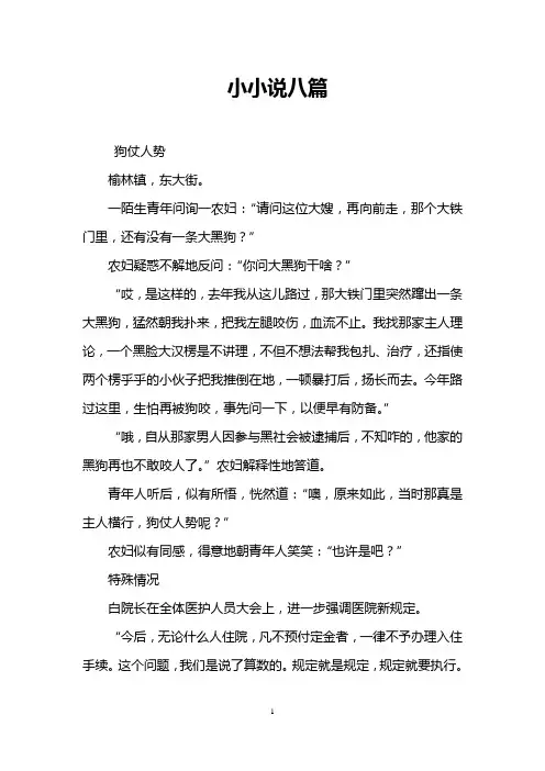 小小说八篇
