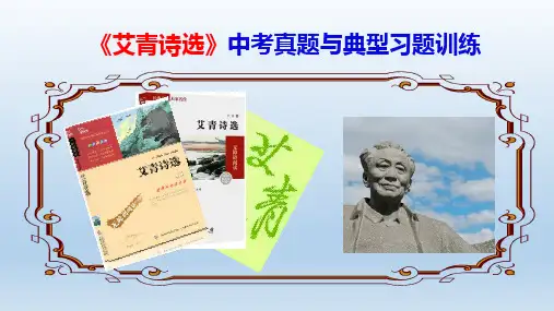 《艾青诗选》中考真题与典型习题训练(教师版)ppt