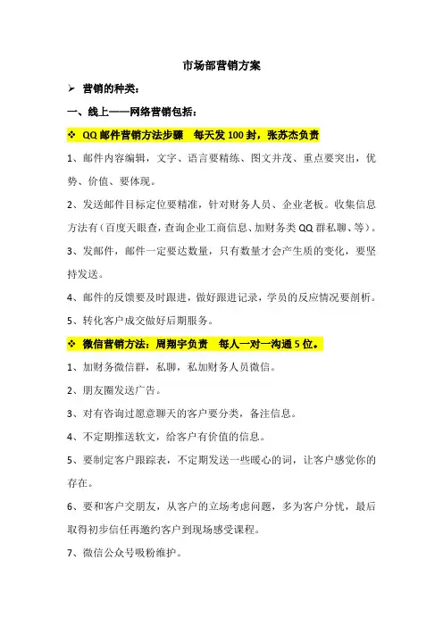 营销策划方案