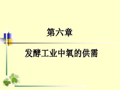 第六章发酵工业中的传氧