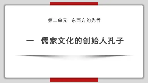 考点04 儒家文化的创始人孔子-浙江新高考历史一轮复习选修4课件