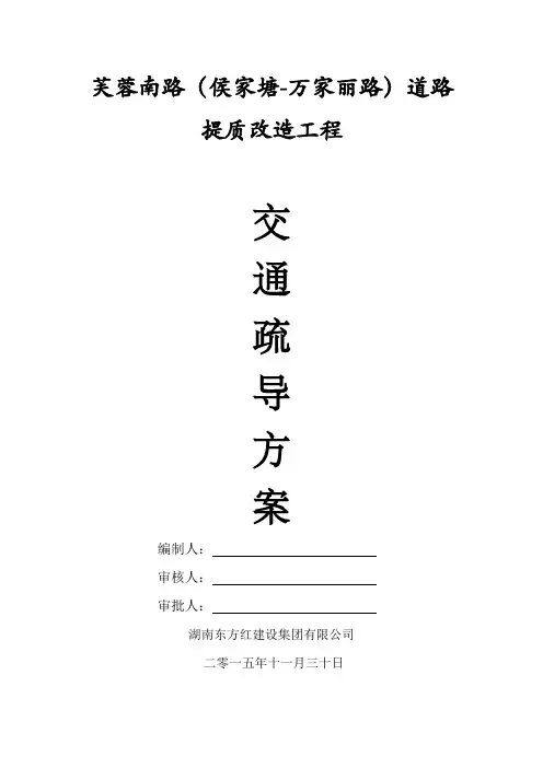 交通疏导方案(1)
