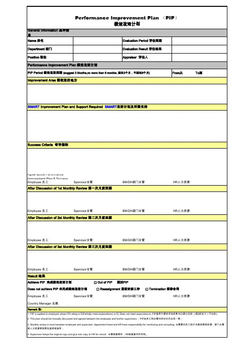 PIP Form 200902