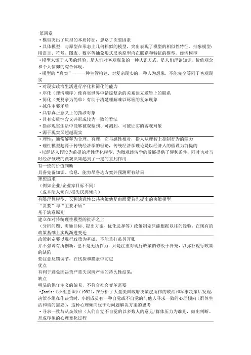 【油条考研】山东财经大学公共政策导论(课件2版)第四章