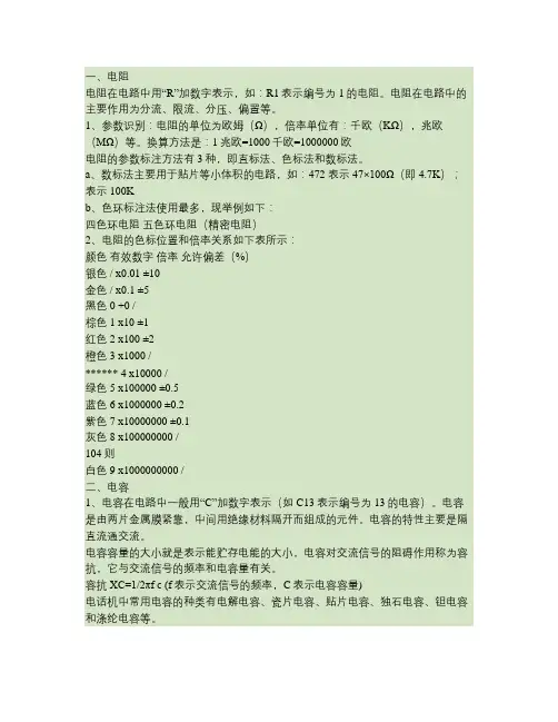常用电子元器件识别检测方法与经验