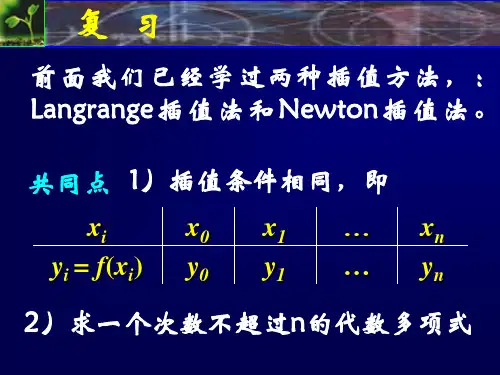 数值分析2-4(埃尔米特插值)