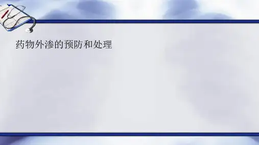 药物外渗的预防和处理ppt课件