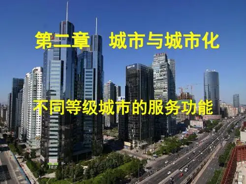 不同等级城市的服务功能培训课件(ppt 41张)