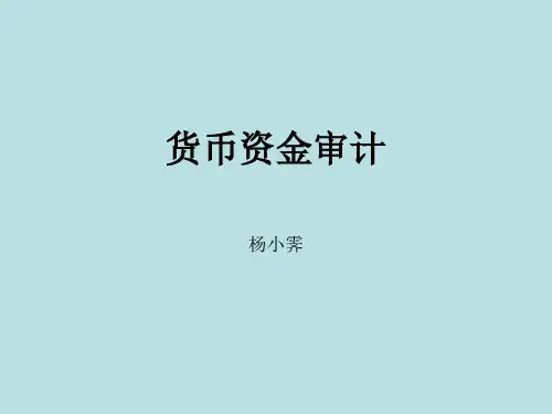 货币资金审计 (2)