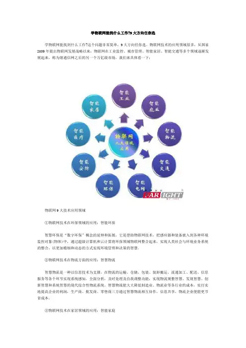 学物联网能找什么工作？9大方向任你选_华清远见