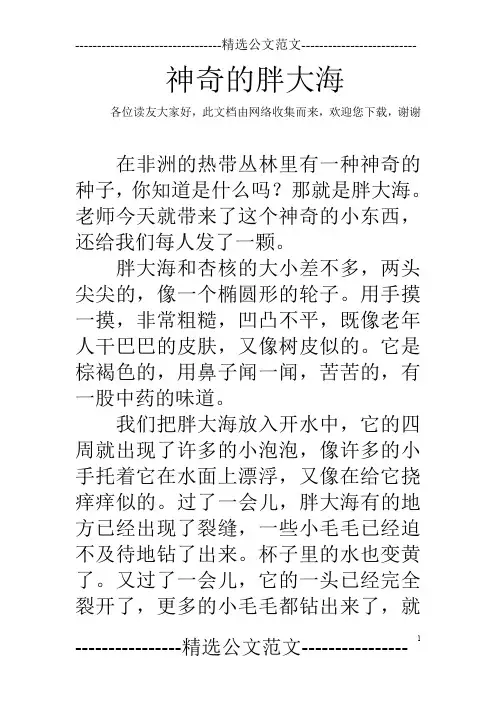 神奇的胖大海_2