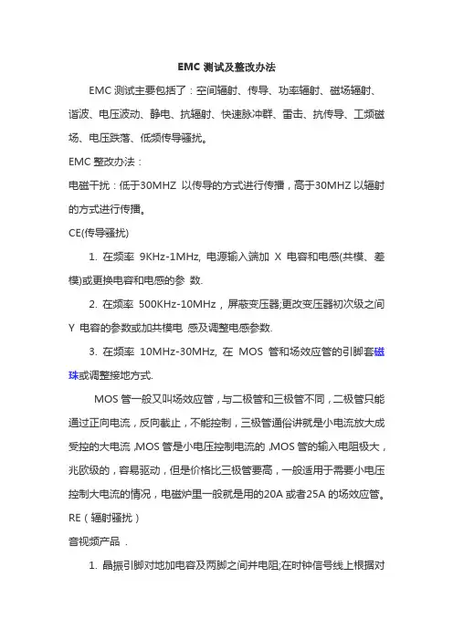 EMC测试及整改办法