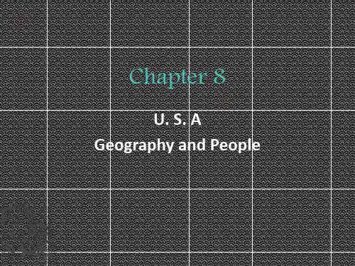 主要英语国家概况chapter 8