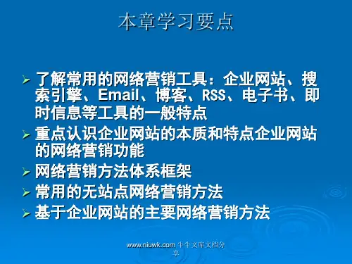 网络营销常用工具和方法
