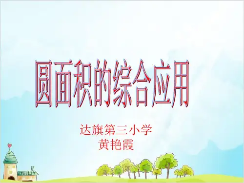 六年级上册数学 圆面积的综合应用精品PPT人教新课标