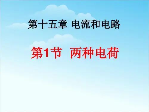 《两种电荷》电流和电路  优秀PPT课件
