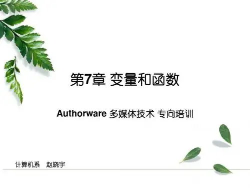 第7章 变量和函数