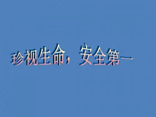 安全教育优质课课件ppt