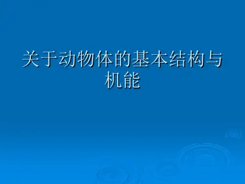 关于动物体的基本结构与机能课件