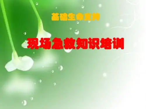07第七章《事故应急与现场急救常识》