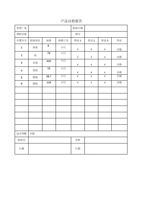 产品检测报告 2