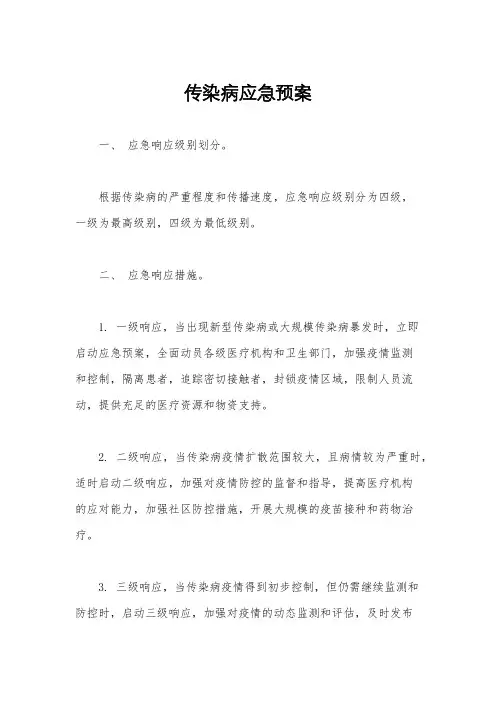 传染病应急预案 2
