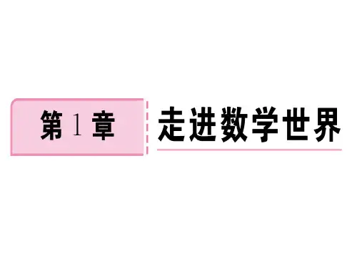 2018年秋华师大版七年级数学上册习题讲评课件：第1章 走进数学世界(共24张PPT)