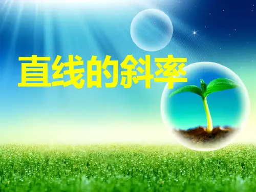 直线的斜率说上课课件