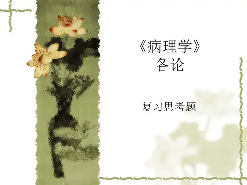 各论复习题