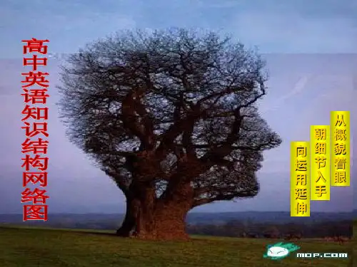 高中英语知识结构网络(课堂PPT)