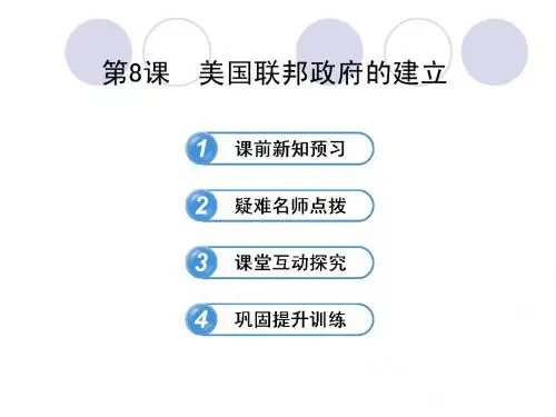 2013版《高中全程学习方略》配套课件(人教版·必修1):3.8 美国联邦政府的建立
