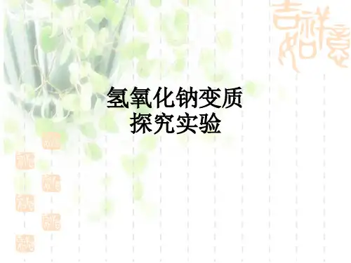 氢氧化钠变质探究实验ppt课件