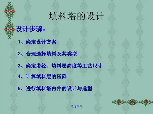 《填料塔的设计》PPT课件