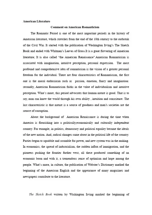 美国文学史