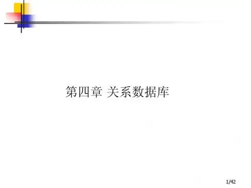 第4章  New关系数据库