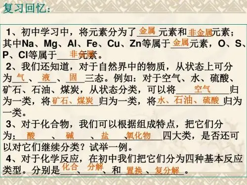 物质的分类