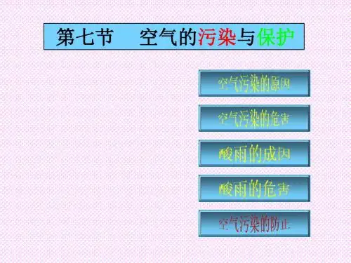2019年最新-空气的污染与保护-文档资料-精选文档