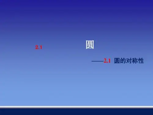 2.1圆的对称性