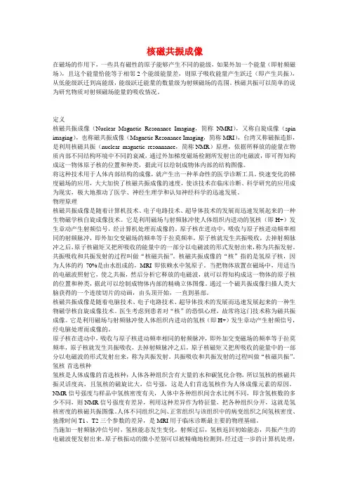 核磁共振成像